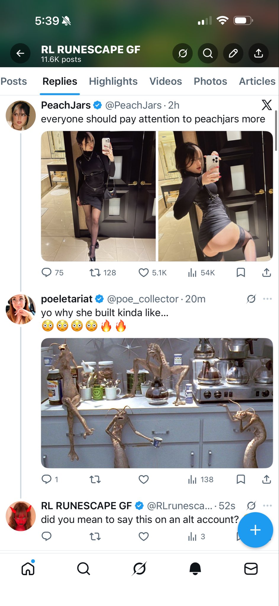 RL RUNESCAPE GF — foto nua — bro really tweeted this thinking it was funny or cute or whatever the fuck and when I questioned her on it…she brought up being cancelled???? like, that’s my best friend..if she actually thinks Peach wasn’t also insulted by her comment and that I was just speaking up for no reason, she is sorely mistaken 🤡