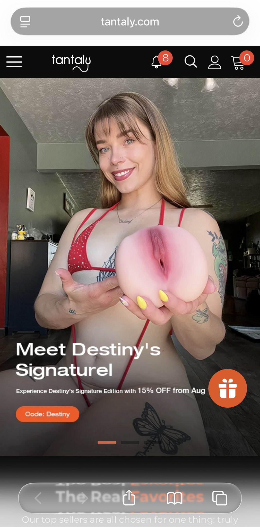 Destiny ๐ โ Nacktfoto โ So cool being in the front page ๐คช๐๐